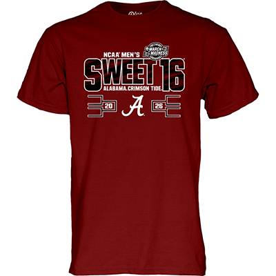 Pre-Order Now - 2026 Alabama Men's Basketball Sweet 16 T-Shirt