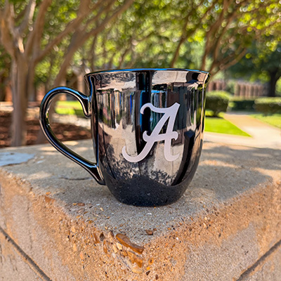 Alabama Script A Elegance Ceramic Lustre Mug - main view