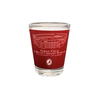 Alabama Saban Field Stadium Shot Glass - main view