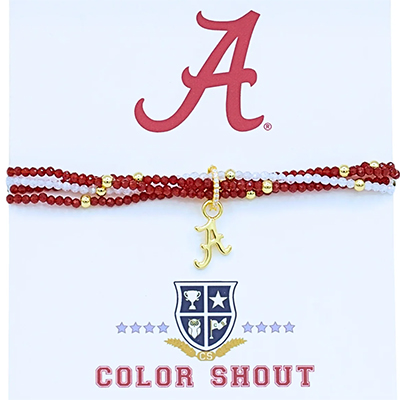 Alabama Script A Gemstone Bracelet - main view