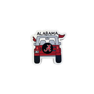 Alabama Jeep Wood Magnet - main view