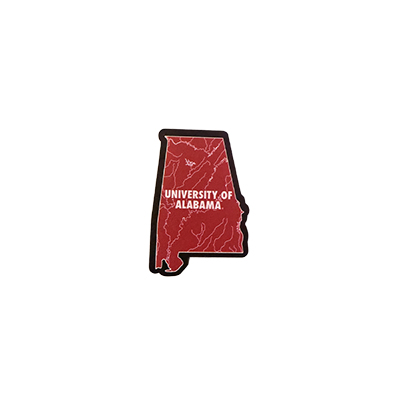 Alabama State Wood Magnet - main view