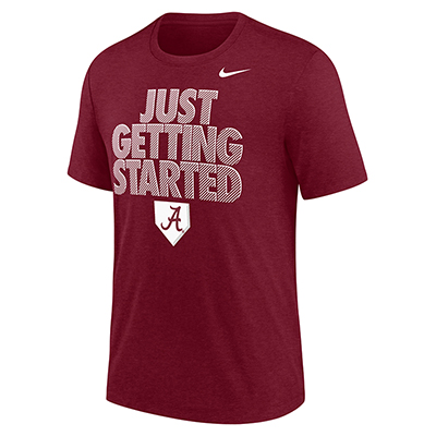     Alabama Nike Cws Just Getting Started Tri-Blend T-Shirt - main view