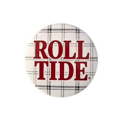 Plaid Roll Tide Button - main view