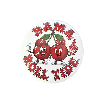 Bama Roll Tide Character Cherries Button - main view