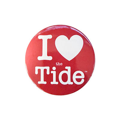 I Love The Tide Button - main view