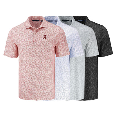 Alabama Script A Pike Epic Confidence Fern Print Recycled Polo - main view